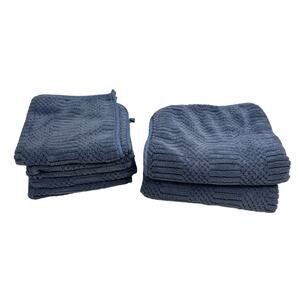 OEKO-TEX Standard 100 AYktou Extra Thick Stripe Texture Hand Towels Washcloths